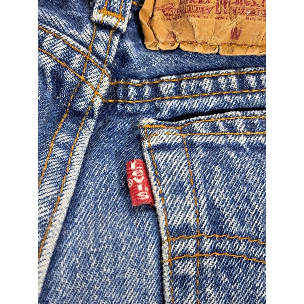 Vintage 70s/80s Levis Size 1 Kids Jeans Blue Denim 100% Cotton Made In USA - Picture 10 of 13